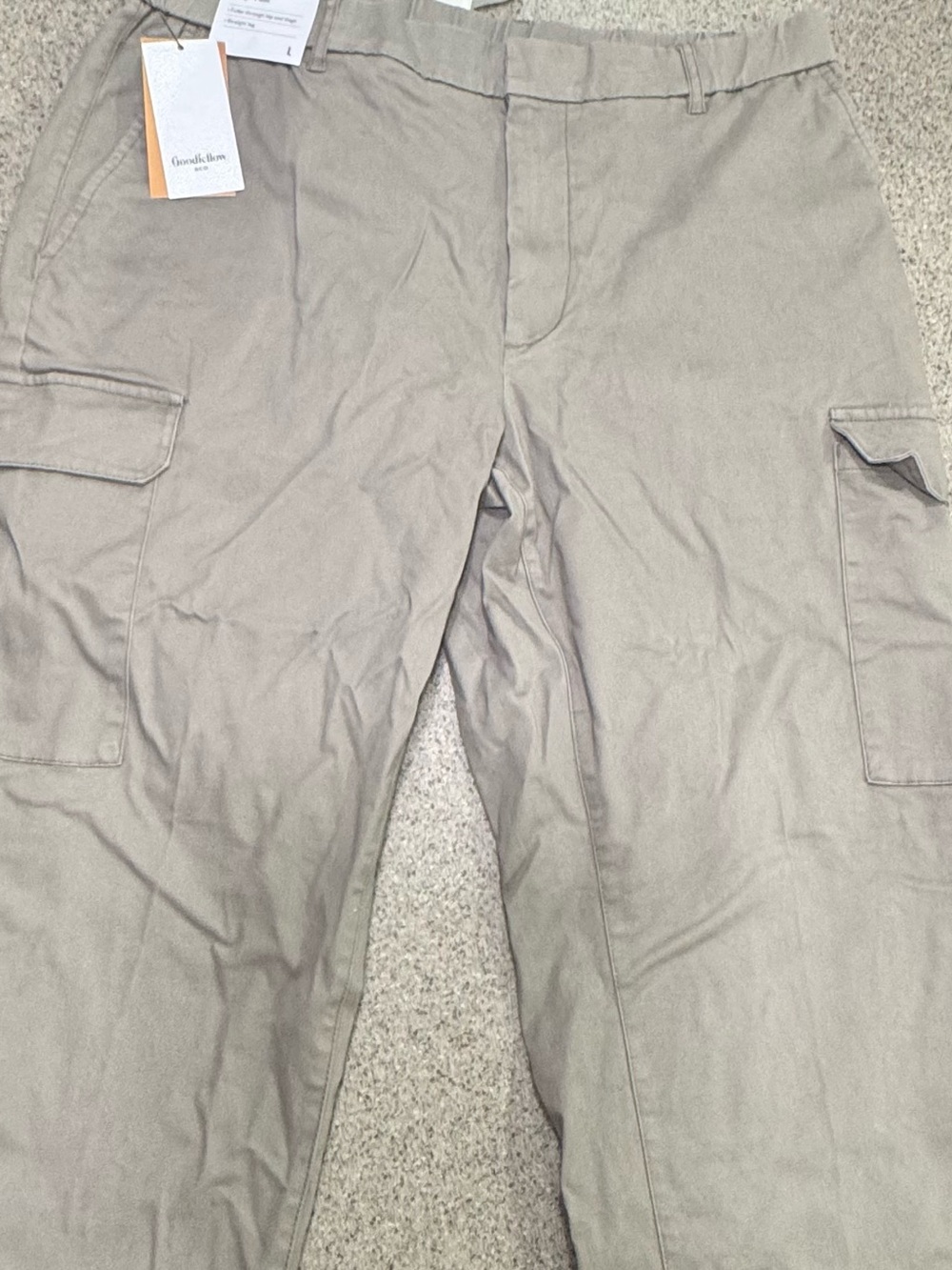 Goodfellow & Co Light Taupe Cargo Pants with Utility Pockets